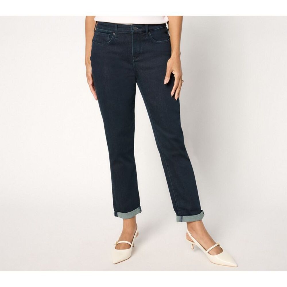Ryan Simkhai Eyeshop Women's Petite Pants 20WP Margot Girlfriend Blue